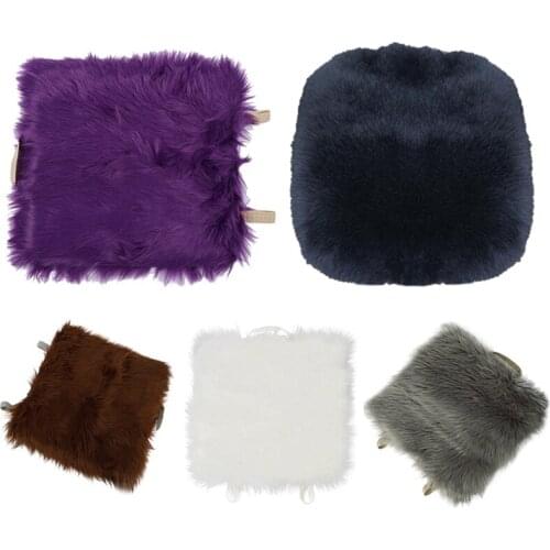Faux Sheepskin Car Seat Home Cushion Fur Pad Cover Warm Mat