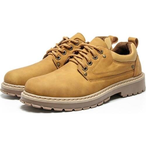 2019 Fashion Outdoor Men Shoes Mens Breathable Sneakers Solid Color Outdoor Casual Work PU Shoes Zapatillas Hombre Casual N2-86