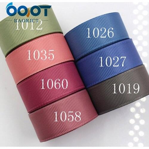 OOOT BAORJCT 1760610 20mm Solid Color Ribbons Thermal transfer Printed grosgrain Wedding Accessories DIY handmade material