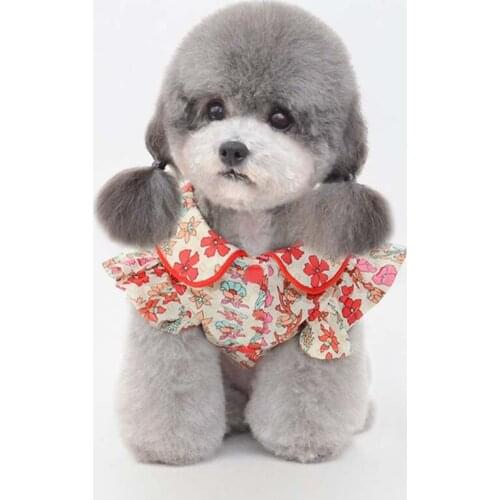 Summer pet clothes dog clothes puppy small flowers clothes cat clothes cat clothes teddy clothes dog small dog dress