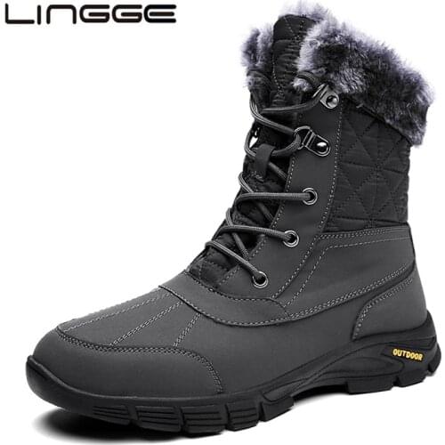 Мужские зимние ботинки LINGGE China At AliExpress