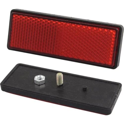 Motorcycle Plastic Red Reflector Decal Sticker Universal for Honda for Suzuki for Yamaha ATV for Harley Scooter Scrambler Cafe