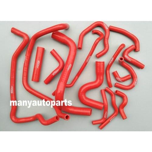 16pcs For NISSIN N15 B14 CHASSIS GA16DE ENGING DRESS KIT CURRENT RUBBER HOSE RED/BLUE