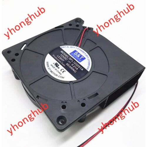 S&T SFL1232S1A DC 12V 0.21A 120x120x32mm 2-Wire Server Cooling Fan