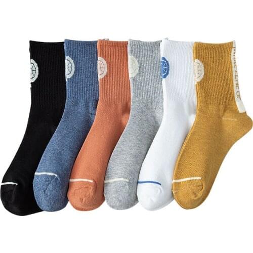 Black Ball Cotton Happy Socks Women Striped Funny Ladies Short Letter Solid Cute Sock Fashion Harajuku Winter Casual Gifts Sox