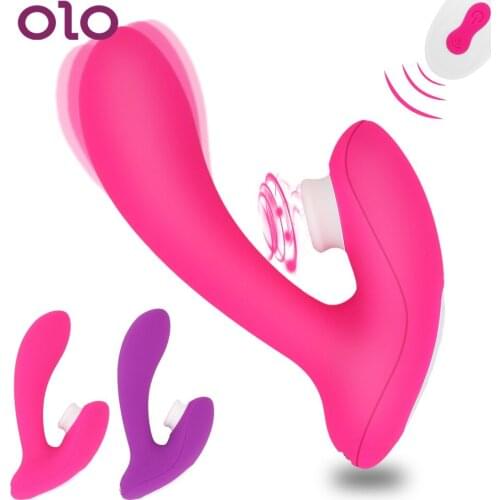 OLO G Spot Dildo Vibrator Oral Sex Suction Vagina Sucking Vibrator Sex Toys for Women Female Masturbation Clitoris Stimulator