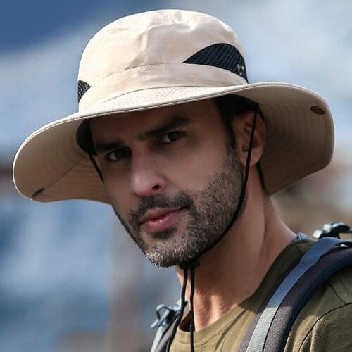 Bucket Hat Summer Men Women Boonie Hat Outdoor UV Protection Wide Brim Panama Safari Hunting Hiking Fishing Sun Hat