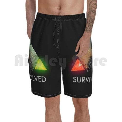 Ark Survival Evolved Beach Shorts Men Beach Pants Swim Trunks Logo Ark Survive Evolve Survival Evolved Ark Survival