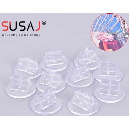 10 Pieces Plastic Cards Stand Unique Transparent Fixed Props for 2mm Paper Board Games Cards