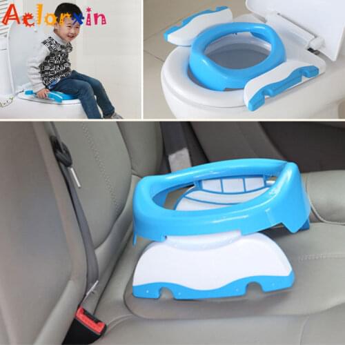Portable Baby Potchildrens Toilet Travel/car Baby Toilet Folding Childrens Toilet Training Seat Pot For Kids Baby Toilet