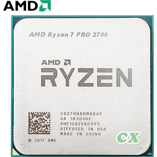 AMD Ryzen 7 PRO 2700 R7 2700 3.2 GHz Eight-Core Sixteen-Thread 16M 65W CPU Processor YD270BBBM88AF Socket AM4