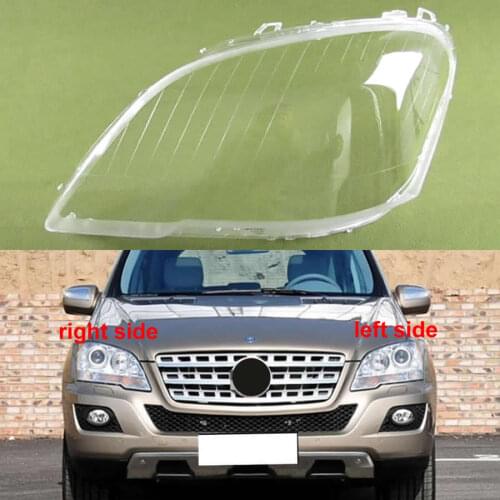 For Benz W164 ML400 450 ML350 ML320 2007-2011 Headlights Transparent Headlights Transparent Cover Lampshdade Headlamp Shell