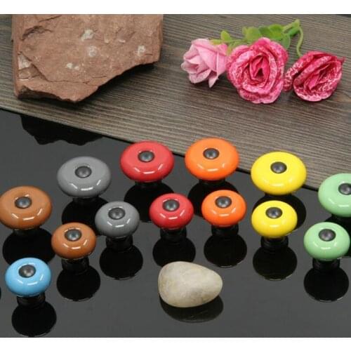 LCH European Style Green Ceramic Cabinet Knob with Black inner Gift box Knob Antique Style Knob American Style Vintage Knob Pul