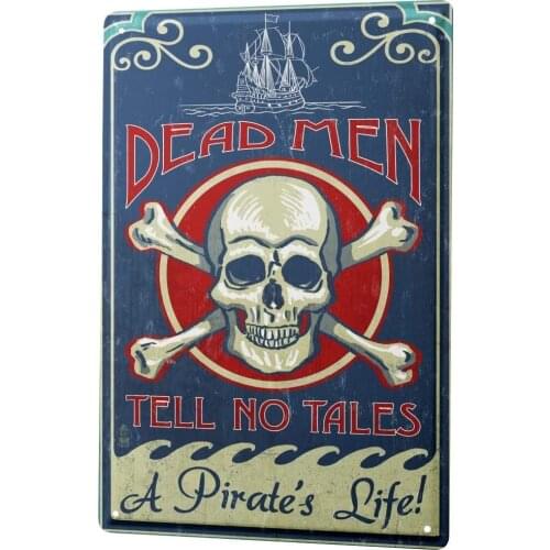 SINCE 2004 Tin Sign Metal Plate Decorative Sign Home Decor Plaques Nostalgic Pirates