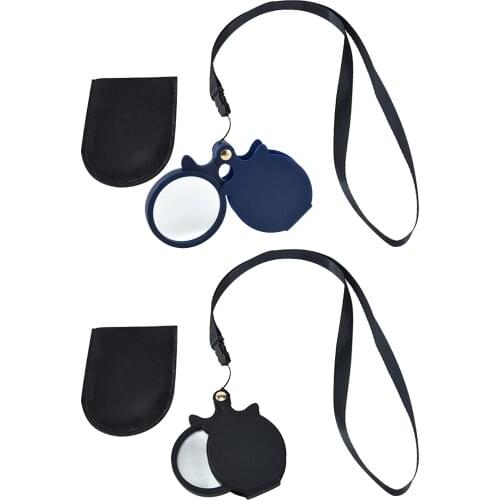 Folding Jewllery Loupe Portable Magnifying Glass Pocket Size Lovely Jewllery Magnifier Glasses 10X Magnification