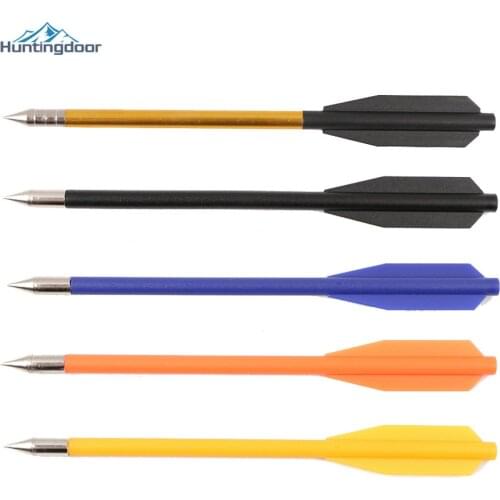 Wholesale Shooting Arrow Outdoor Hunting Aluminum Tips Bolt 6.5inch Length Arrow Archery Sports 50/80lb Crossbow Accurate Arrow