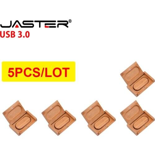 5 PCS/Lot Wood USB 3.0 Flash Drive 4G 8G 16GB 32GB 64GB 128GB Wedding Gifts Pen Drives Photography Memory Stick Free LOGO U Disk