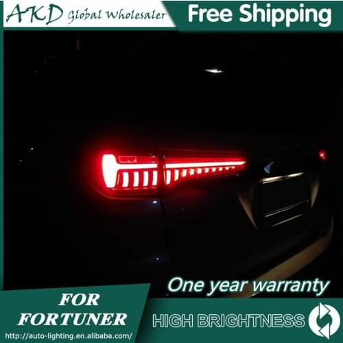 For Car Toyota Fortuner Tail Lamp 2016-2020 Led Fog Lights DRL Day Running Light Tuning Car Accessories Fortuner Tail Lights