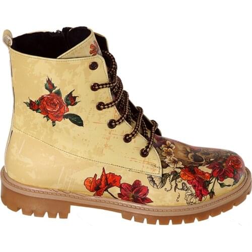 Digital Edition Skull Pattern Winter Special Design Women Short Boots 461647587