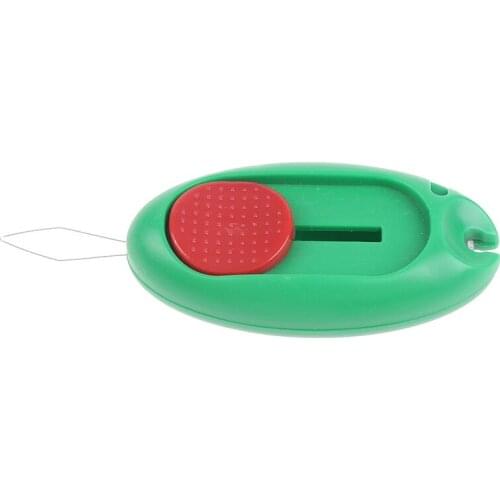 1pc Hand Needle Threader Sewing Threader With Thread Cutter For Needlework Threader Insertion Sewing Accessories Random Color