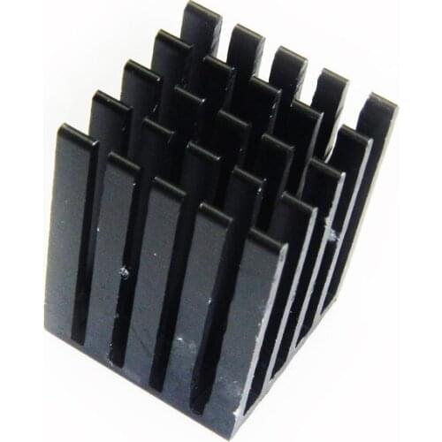 10pcs Black Groove Anodic oxidation 19*19*24mm Heatsink Cooling Fin Aluminum Heat Sink Cooler Radiator 19x19x24mm Cooler