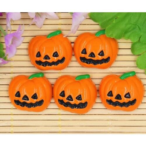 15pcs/lot flat back resin cartoon character resin pumpkin ,DIY resin craft accessories fashion resin cabochons