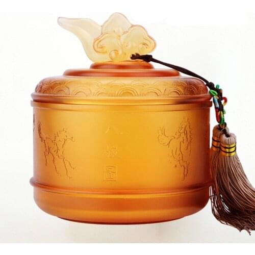 Home Decoration Accessories Collection Handicraft Souvenirs Birthday Gift Office Tea Caddy sculpture Feng Shui home decor