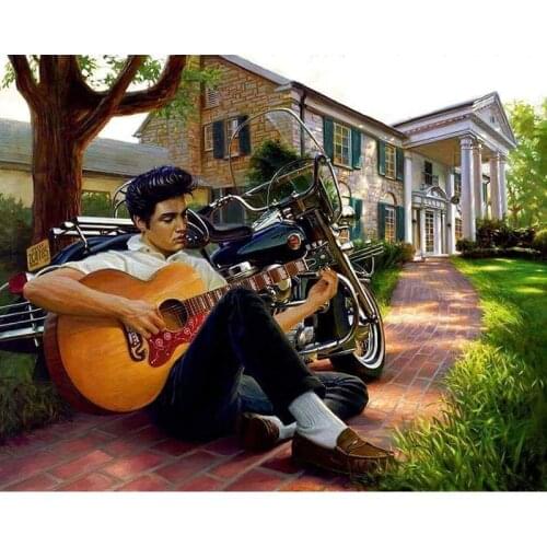 Full Square Diamond 5D DIY Diamond Painting "Guitar boy" Round Embroidery Cross Stitch Rhinestone Mosaic Painting Decor