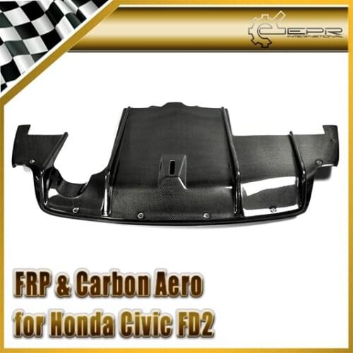 Car-styling For Honda Civic FD2 Carbon Fiber Feels Style Rear Diffuser Under Bottom