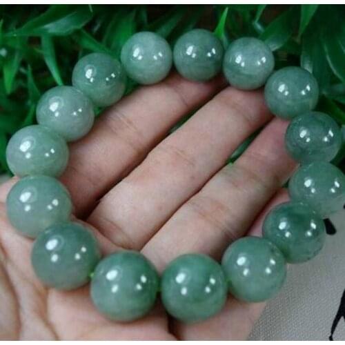 Free shipping Certified 100% natural Grade A Green JADE Jadeite Beads Bangle Bracelet with Certified