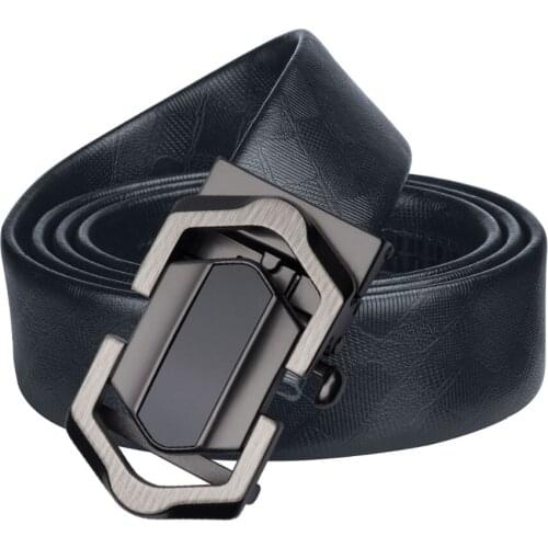 Barry.Wang PK-0091 2018 Top Brand Men Genuine Leather Belts For Men Strap Business Male Automatic Buckle Freeshipping