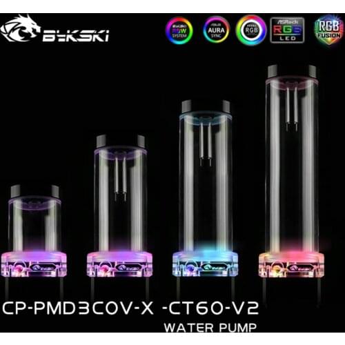 Bykski Reservoir+Pump Combo A-RGB 5V 600L/H Water Tank 6M Head One-piece Water Pump Box PC Cooling Acrylic CP-PMD3COV-X-CT60-V2