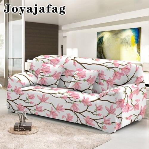 Blooming Midsummer Meadow Elastic Sofa Cover Dust-proof Stretch Couch Covers 1/2/3/4/ Seat L Type Of Slipcover Can Be Applied