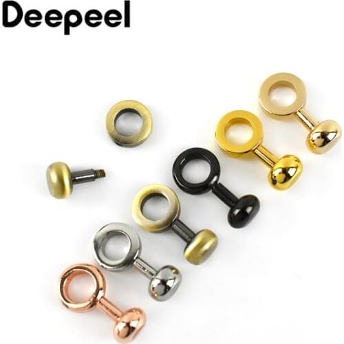 Deepeel 10pcs 10X20mm Copper Bag Zipper Transform Buckles Accessories DIY Handbag Zip Chain Buckle Adjust Hardware Button BF909