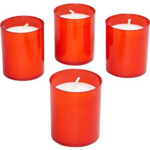 Ornament home decoration table night light room candle 4 red