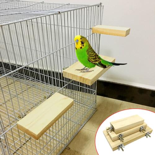 Wood Stand Platform Toy Paw Grinding Clean Cage Accessories For Parrot Hamster WXV Sale