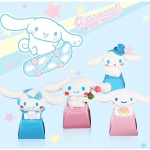 Pbt Keycap Gaming Keyboard Gift Cute Cartoon Key Cap For Steampunk Mechanical Keyboard Big Ear Dog Cinnamon Dog