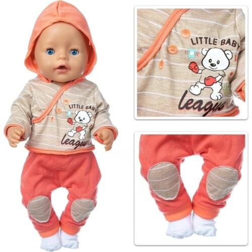 Rabbit Suit Doll Clothes Fit 17 inch 43cm Doll Clothes Born Baby Suit For Baby Birthday Festival Gift