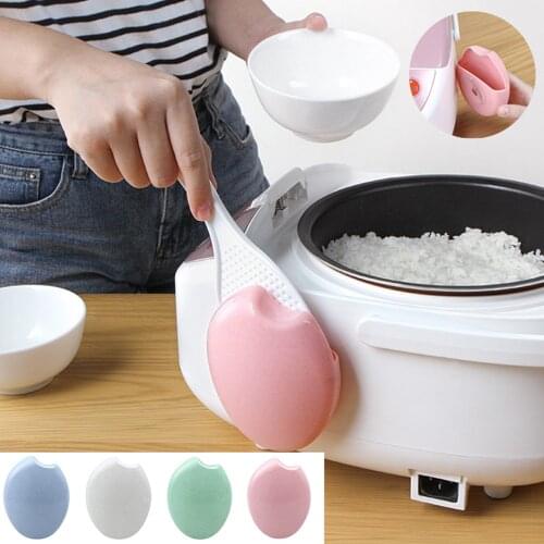 Kitchen Spoon Sucker Electric Rice Cooker Rice Spoon Hanger Without Perforation Storage Rack Kitchen Organizer Holder
