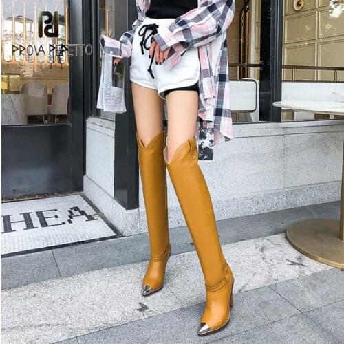 Autumn Super High Heel Knight Boots Microfiber Belt Buckle Ordinary Thick Over-the-knee Pointed Toe Tapered Heel Knight Boots