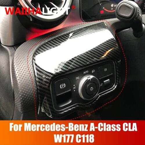 Headlight switch trim For Mercedes w177 amg/classe a mercedes classe a w177 clase trims/a180 cla c118