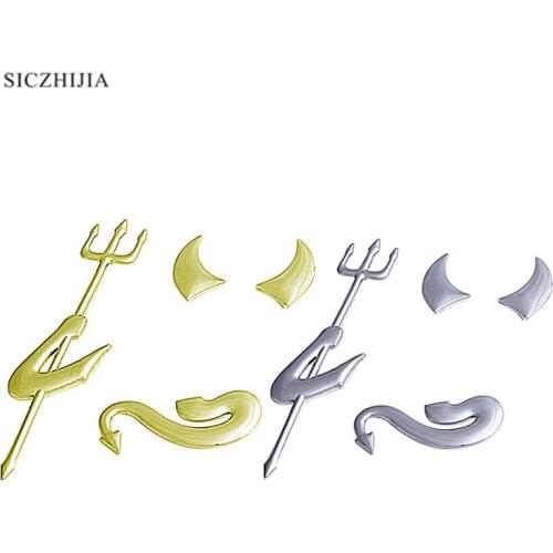 Popular 3D devil style sticker demon car styling emblem logo sticker for Suzuki SX4 SWIFT Alto Liane Grand Vitara Jimny S-Cross