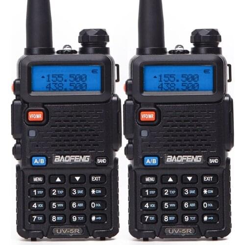 2PCS Baofeng UV-5R Walkie Talkie bf uv5r cb radio handheld long range Comunicador Transmitter Transceiver Two Way Radio+ headset