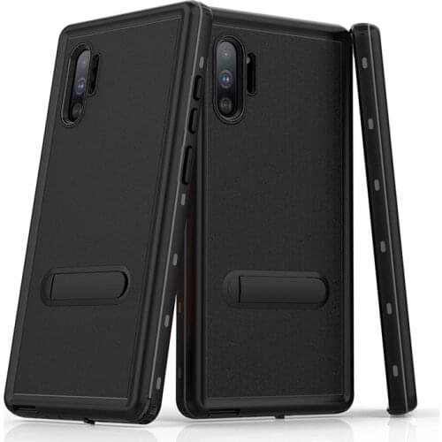Redpepper 100% Extreme Waterproof Case For Samsung Galaxy Note 10 Plus TPU+PC 3 Meters Diving Shockproof Kickstand Phone Cover
