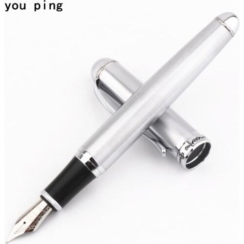 JINHAO 750 stainless steel Business Gift Medium Nib Fountain Pen New
