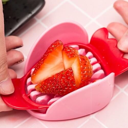 Strawberry Slicer DIY Platter Fruit Plate Cake Toy Fruit Dicing Tool Kitchen accessories Fruit cutting