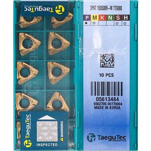 CNC Tool 3PKT150508R-M TT9080 Carbide Inserts Internal Turning Tool Metal Lathe Tools