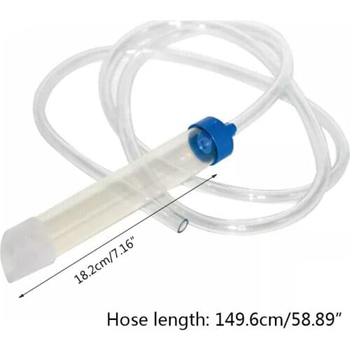 Aquarium Water Change Pipe Vacuum Gravel Water Filter Cleaner Siphon Pump Competable for Small Sized Fish Tank
