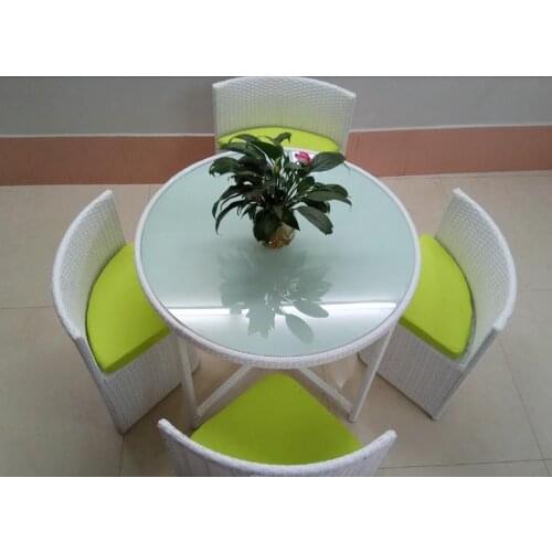 Freeshipping Outdoor Rattan Sofa Lying Bed Balcony Villa Outdoor PU Rattan Table and Chairs Sets Rattan Furniture