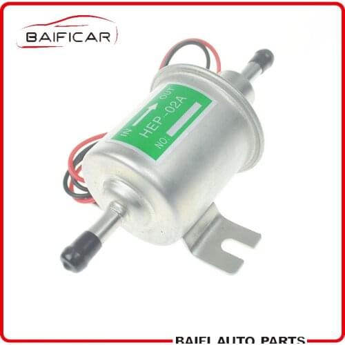 Baificar Universal Diesel Petrol Gasoline 12V Electric Fuel Pump HEP-02A Low Pressure For Most Car Carburetor Motorcycle ATV